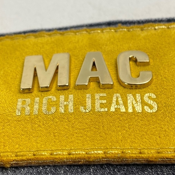 MAC Rich Clea Jeans Wide Straight Leg Crop Cuffed in Dark Gray Size 38 (US 8) - Picture 9 of 11